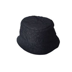 Betmar New York Womens Hat Black Bucket Hat with Purple Interior